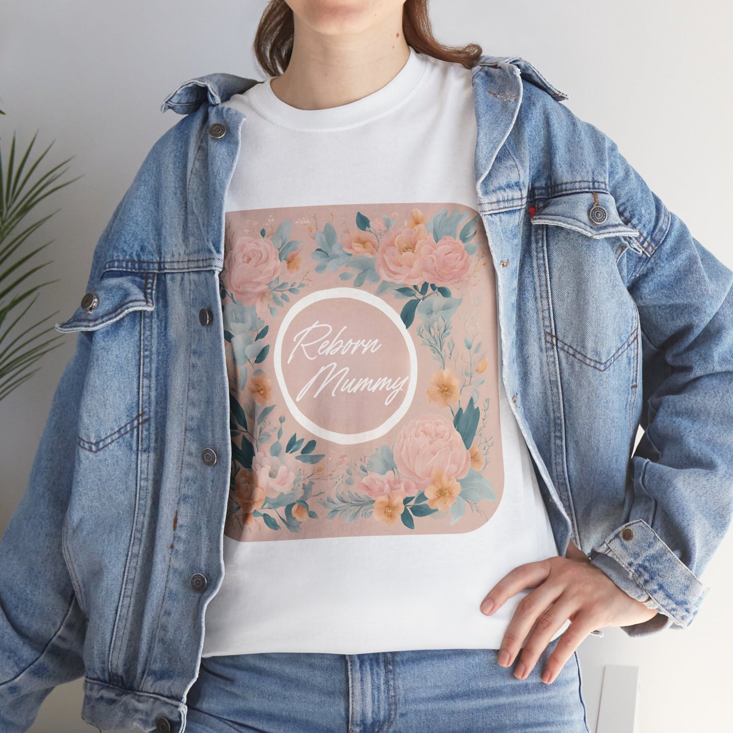 T-Shirt Reborn Baby Mum Just Peachy