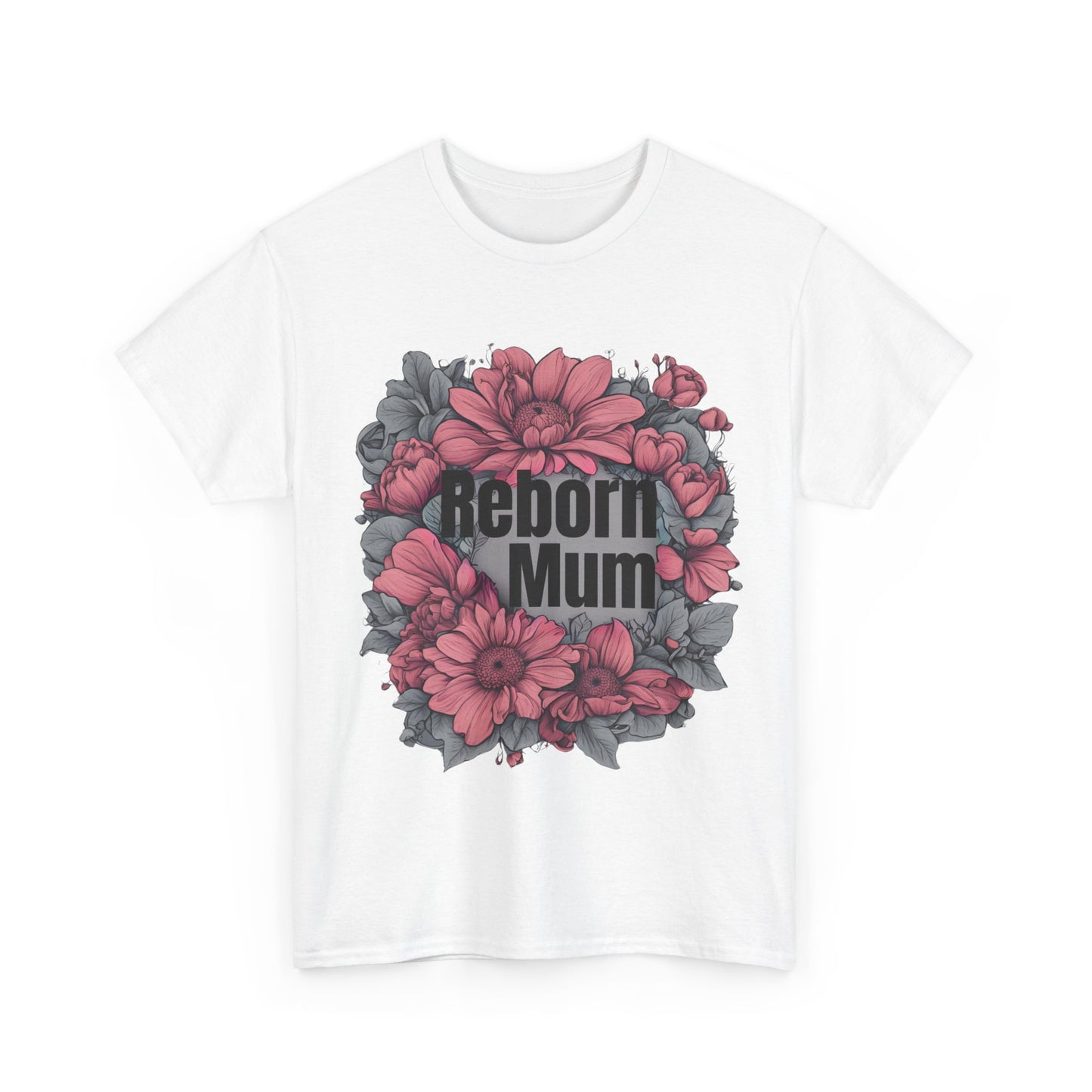 T-shirt Reborn Baby Mum-  Dark Pink Accent