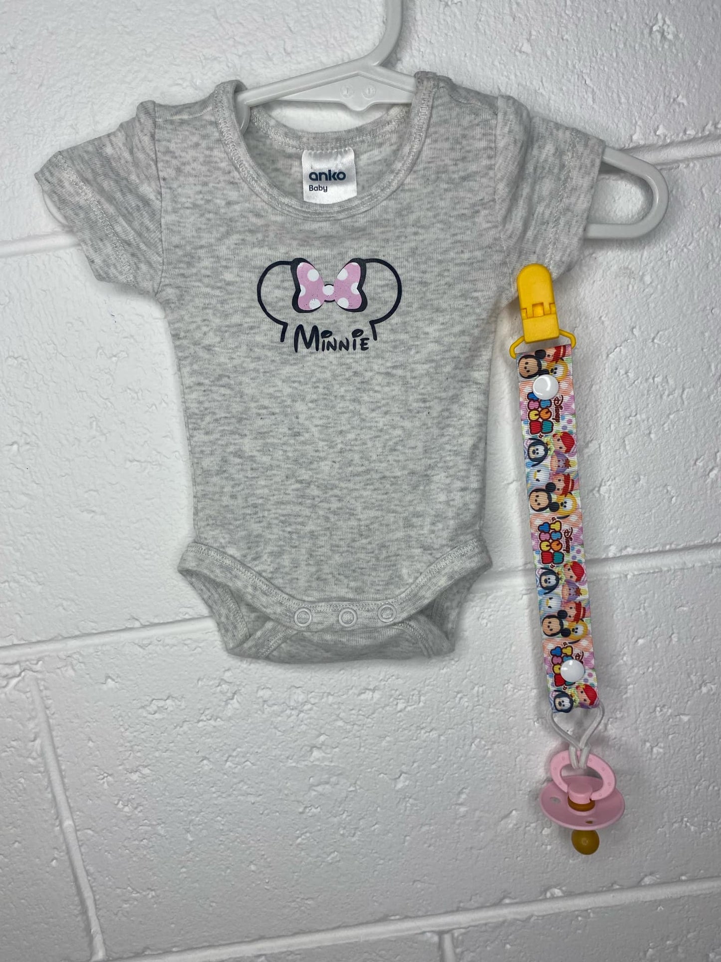 Adorable Onesie & Matching Dummy Chain Set for Reborn Baby Dolls!