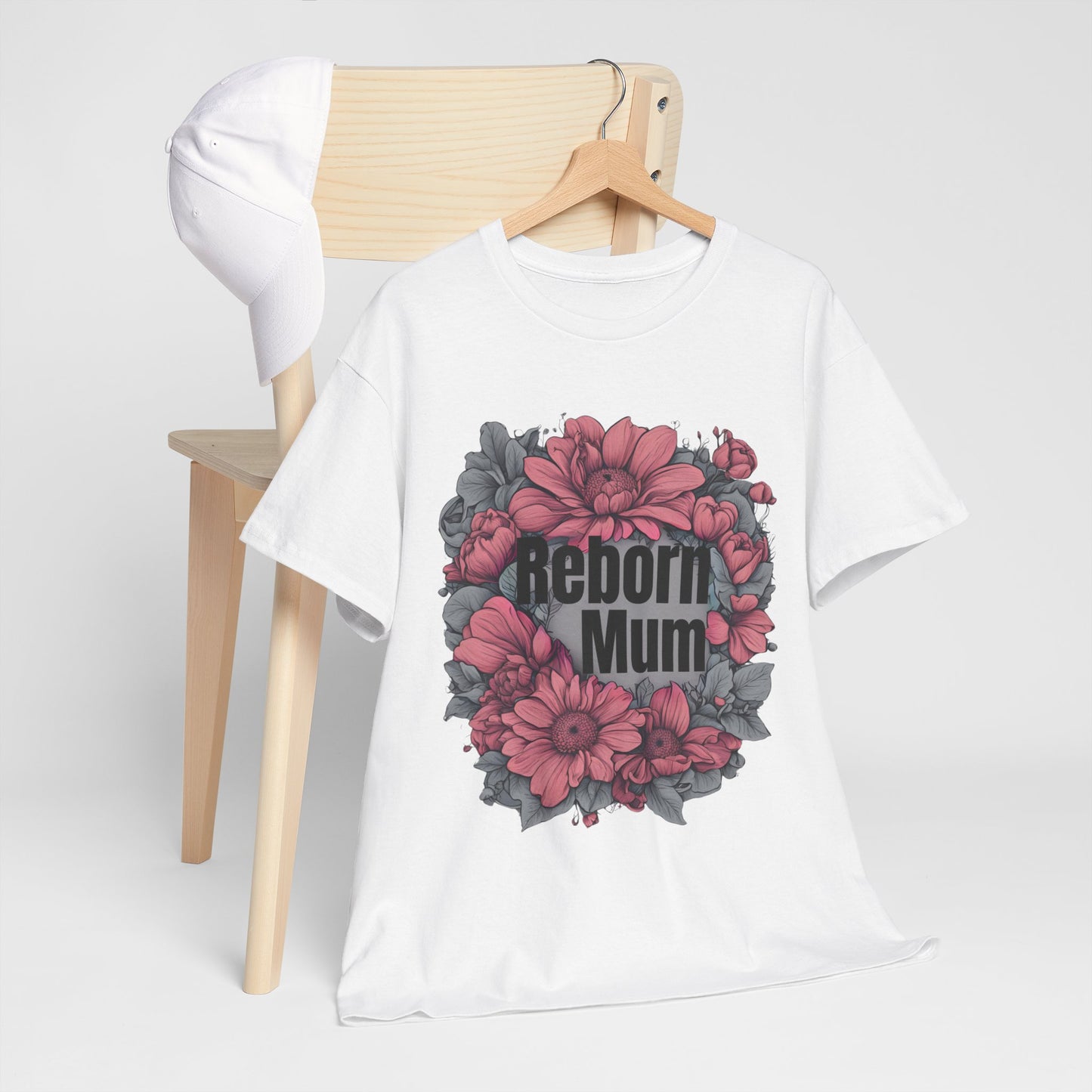 T-shirt Reborn Baby Mum-  Dark Pink Accent