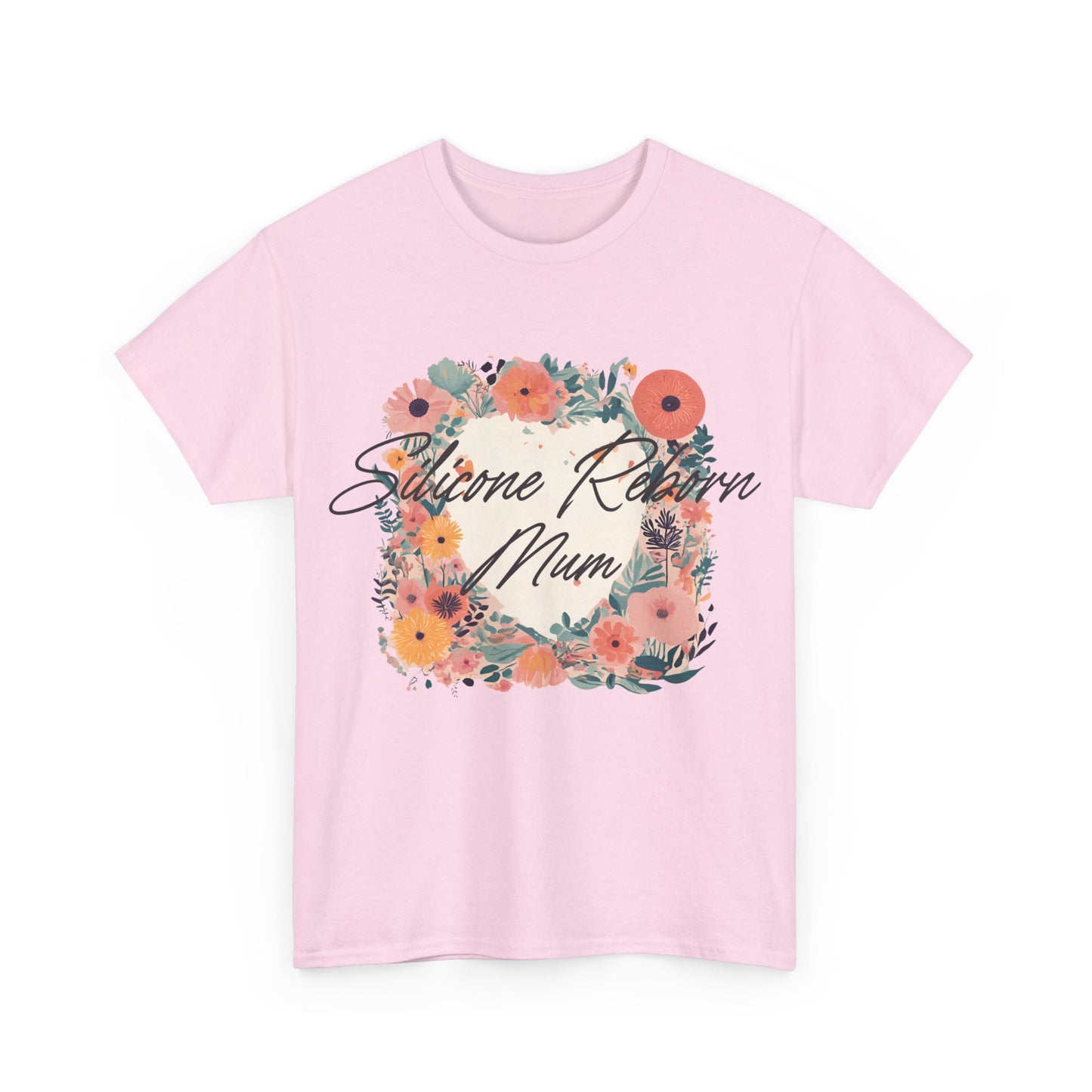 T-Shirt SILICONE Reborn Baby Mum Artistic Floral