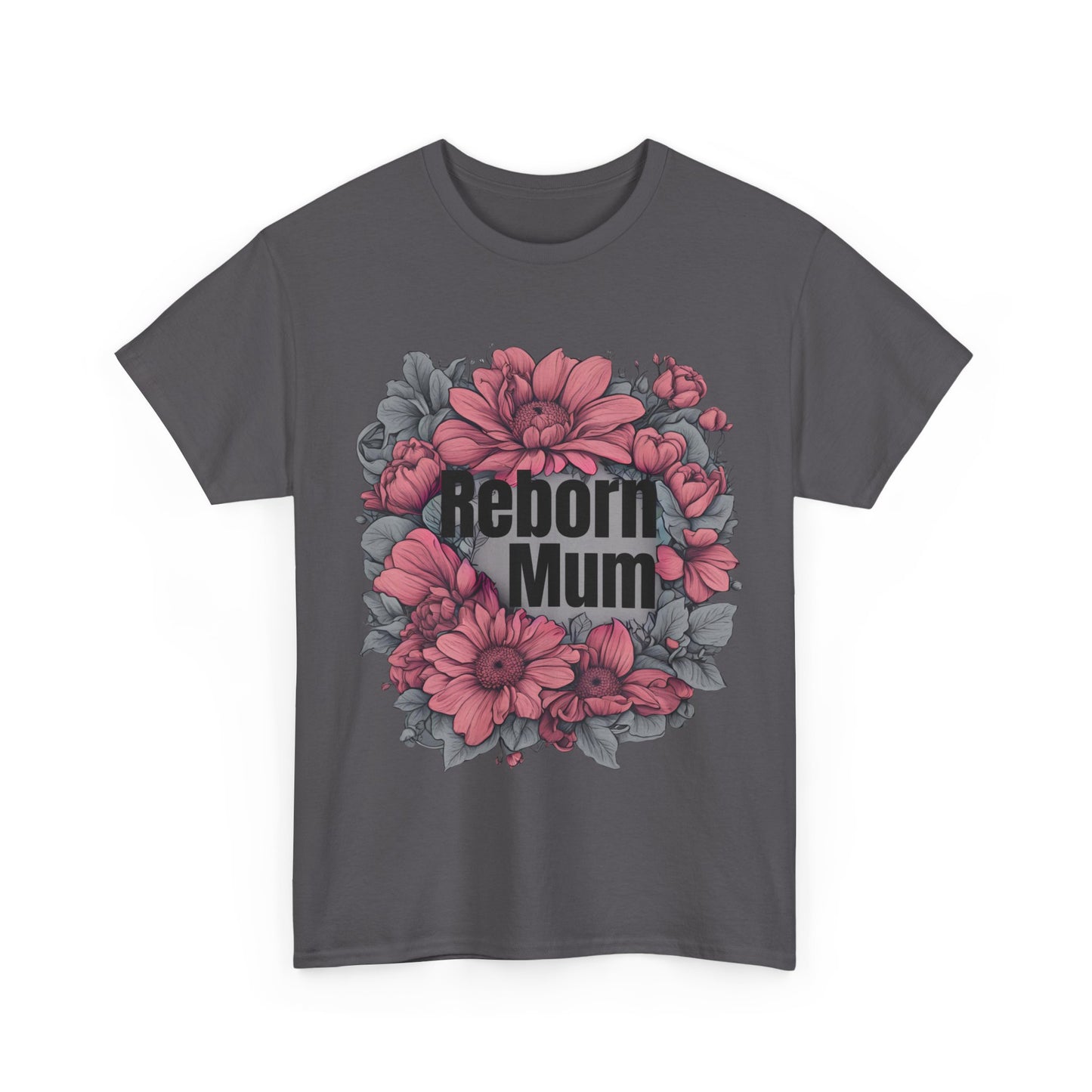 T-shirt Reborn Baby Mum-  Dark Pink Accent