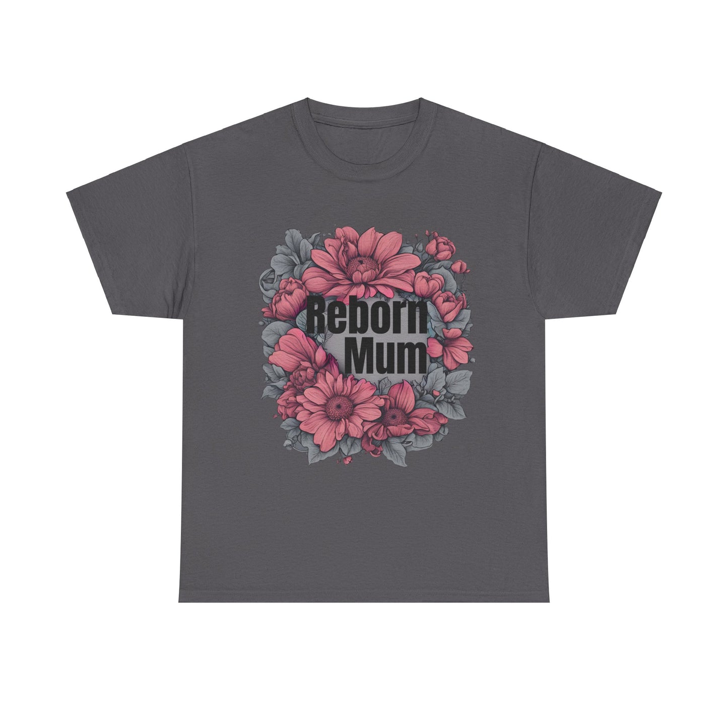 T-shirt Reborn Baby Mum-  Dark Pink Accent