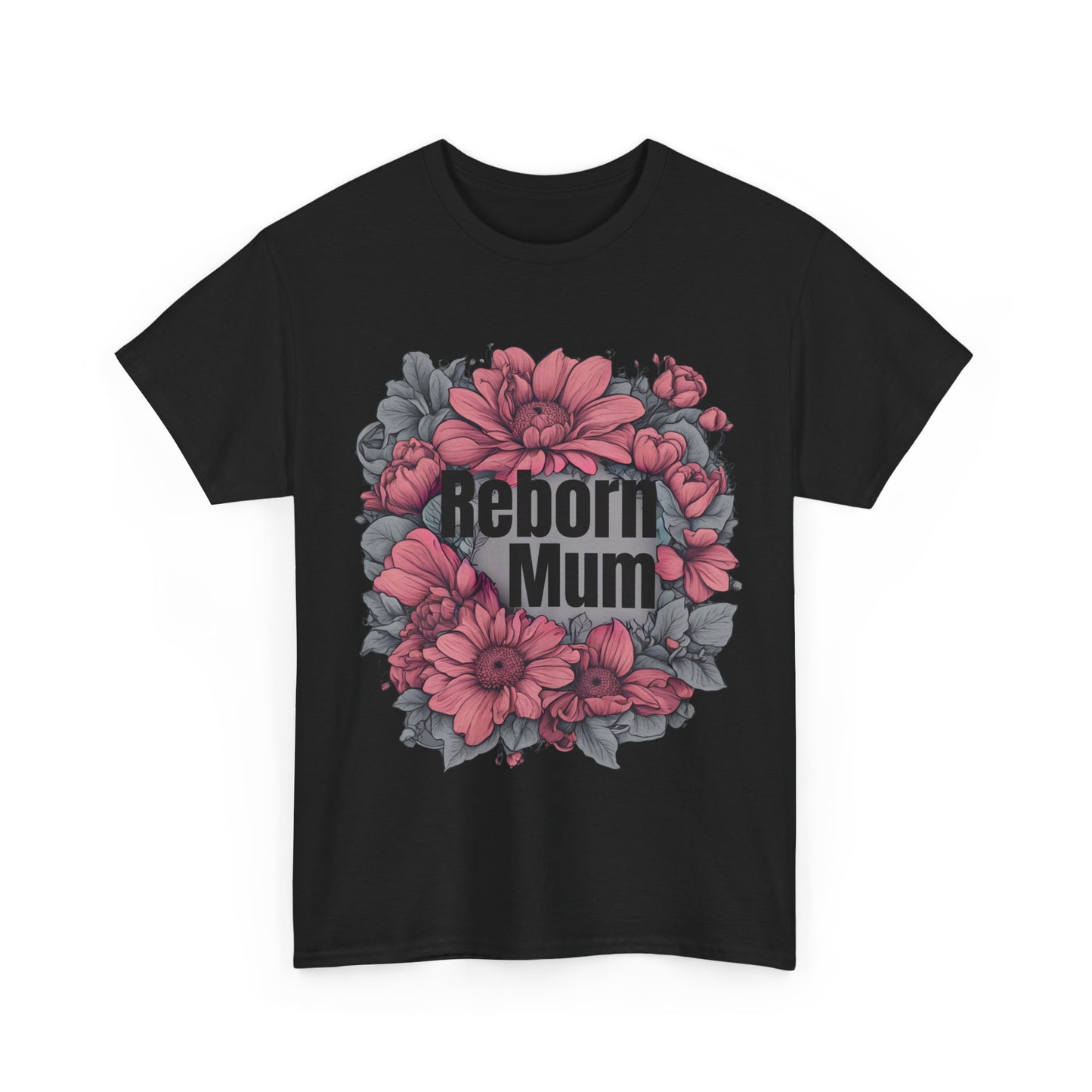 T-shirt Reborn Baby Mum-  Dark Pink Accent